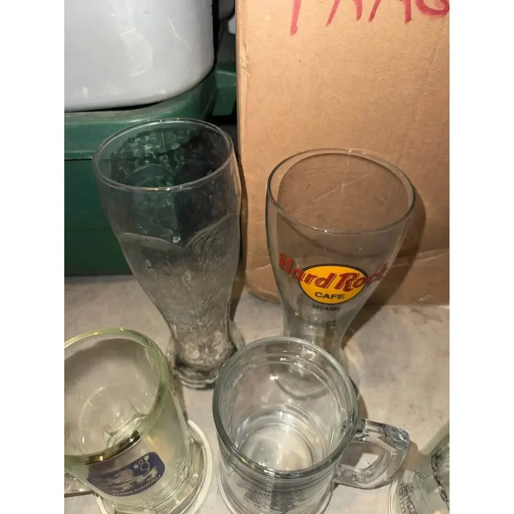 Vintage Beer glass collection (6) total